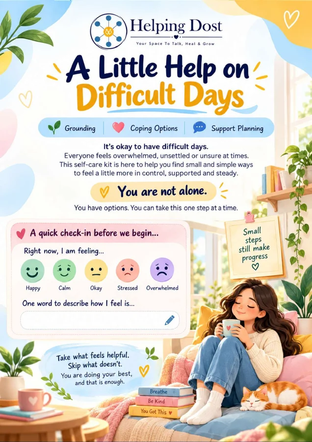 A Little Help on Difficult Days self-care kit cover