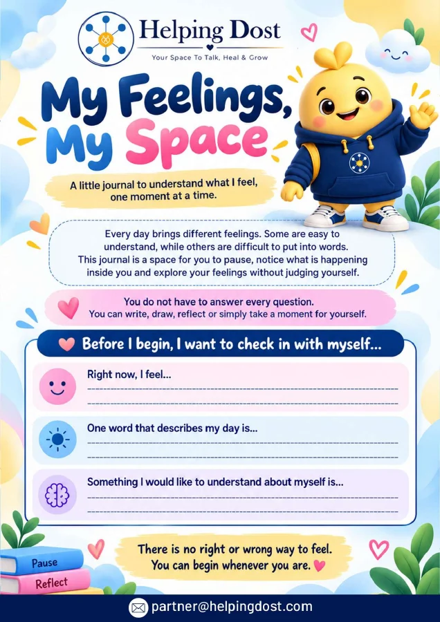 My Feelings, My Space self-care kit cover